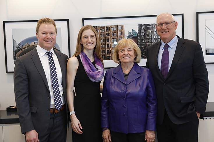 From left: Matt Jones, Emily Martin Jones, Sharon Martin, and Lanny Martin