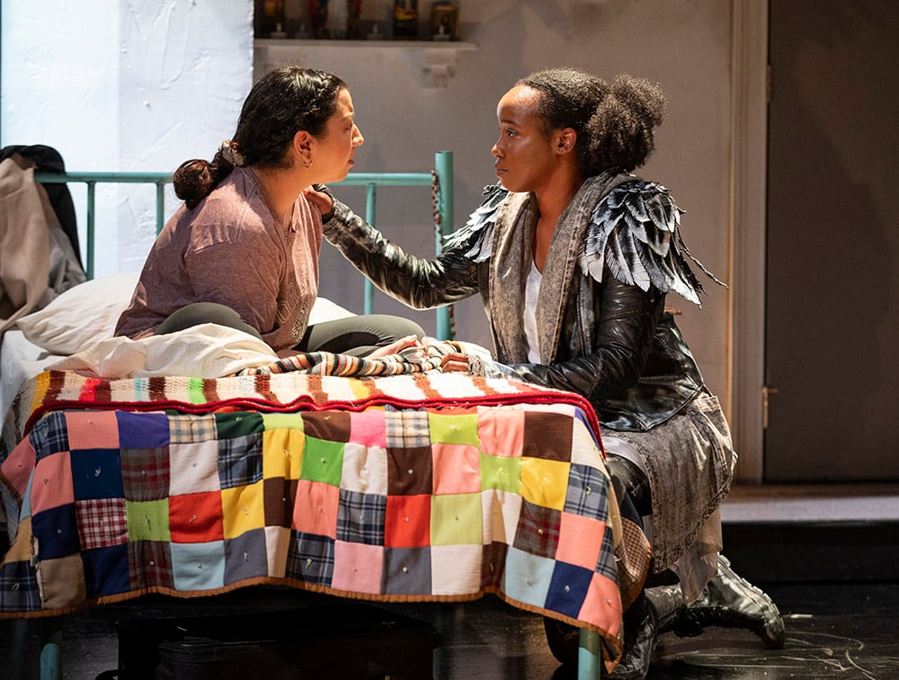 Students performing in José Rivera’s “Marisol” play 