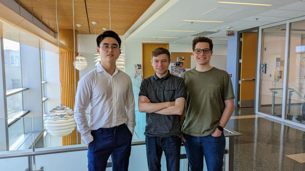 CLP Lambert Fellows Tiger Wang, Rad Chrzanowski, and Alejandro Medina