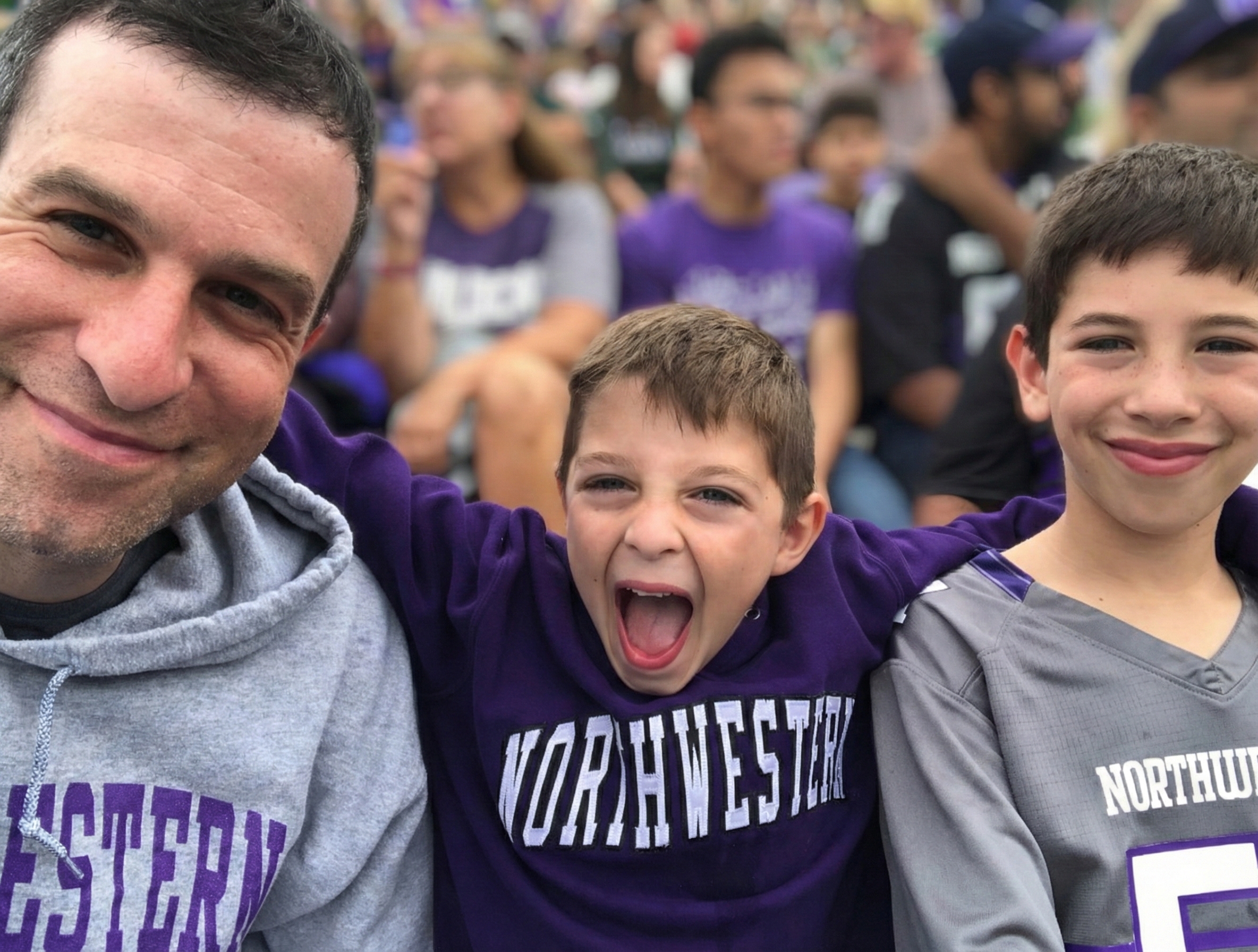 Leo Mayer and his two sons